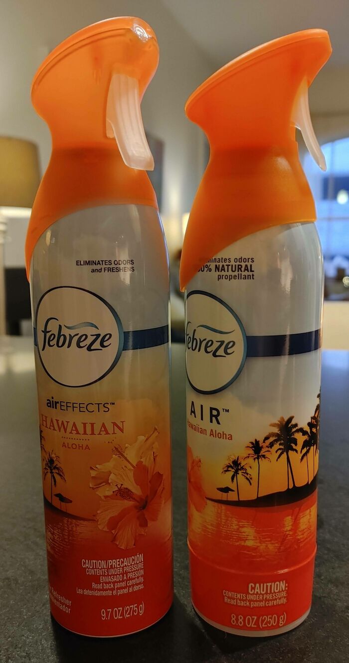 Febreeze Circa 2011 vs. Today