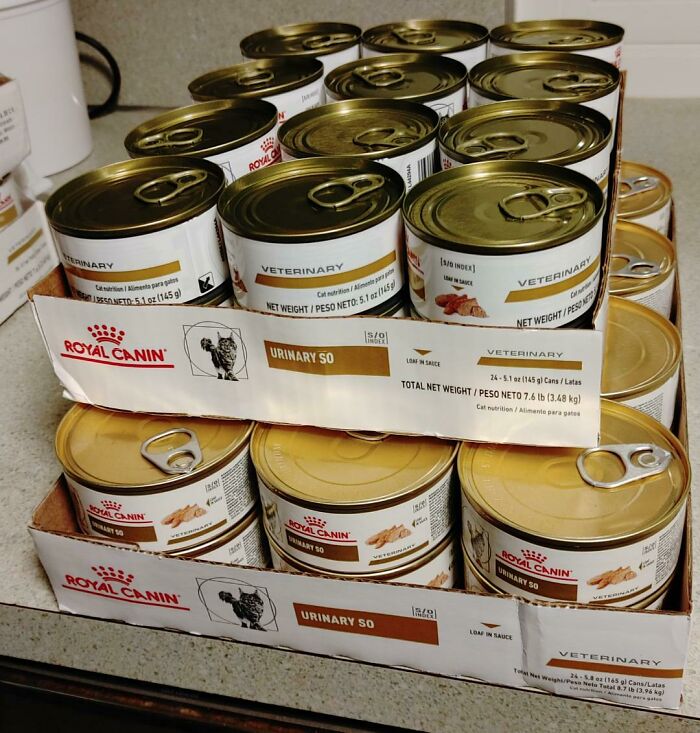 Cat Food. Was $55 For 24, 5.8 Oz Cans. Now $62 For 24, 5.1 Oz Cans. That's .7 Oz. Less Per Can, And $7 More Per Case