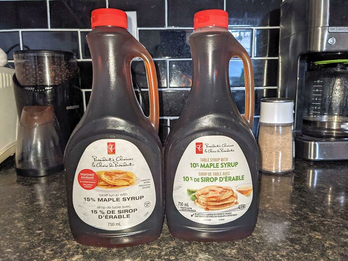 Just Noticed My Syrup Contains 5% Less Maple