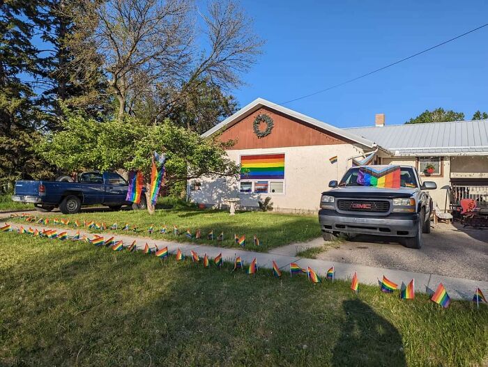 Parents Let Me And My Siblings Decorate The House For Pride Month