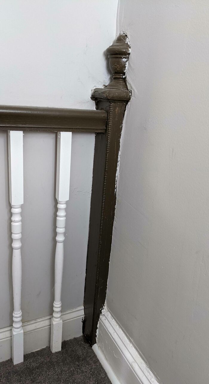This Half-Eaten Post On My Staircase