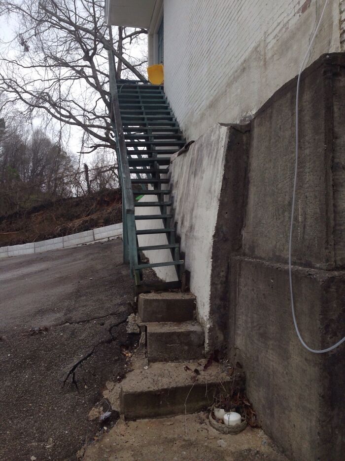 Fire Exit Stair-Does This Belong Here?