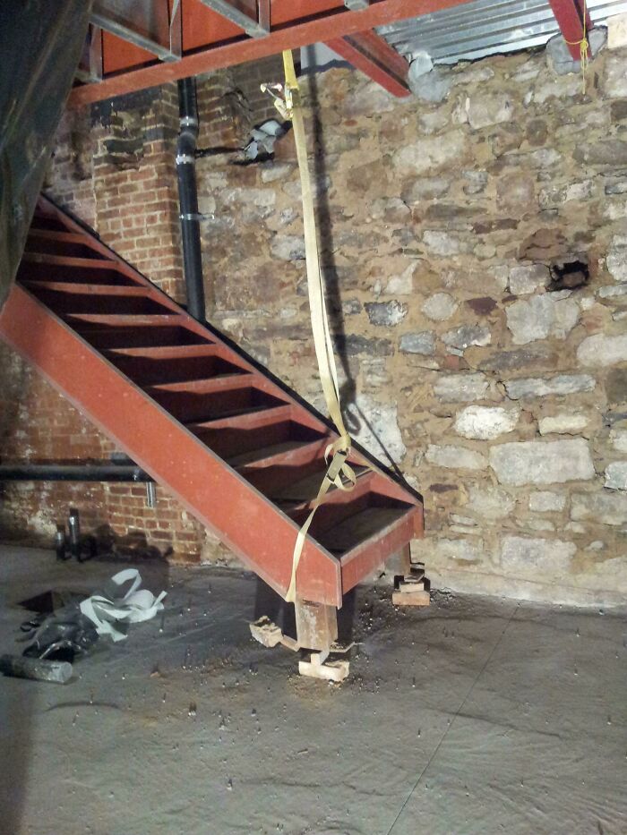 This Strap Will Hold This Stair Up Alright