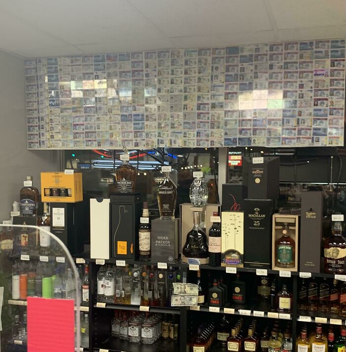 My Local Liquor Store Keeps A “Wall Of Shame” Of Fake Driver’s Licenses They’ve Accumulated Over The Years