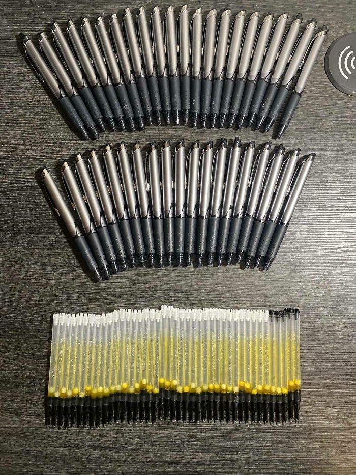 All Of The Pens I Used In The First Year Of My Ph.D Program