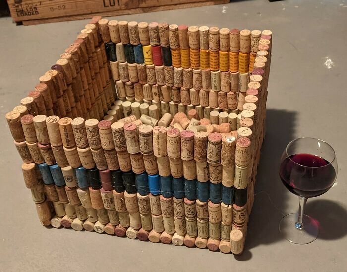 For Twenty Years I Saved Every Wine Cork. I've Made A Box To Hold The Next Twenty Years Of Corks. Many Good Memories. More To Come