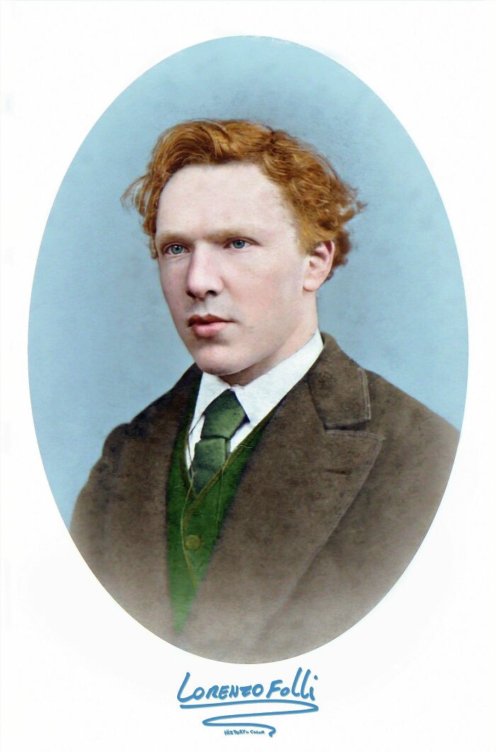 Vincent Van Gogh a la edad de 19 años, 1872