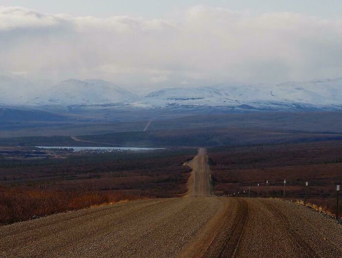 Dempster Highway, Yukon Territory. No Amenities Next 350km