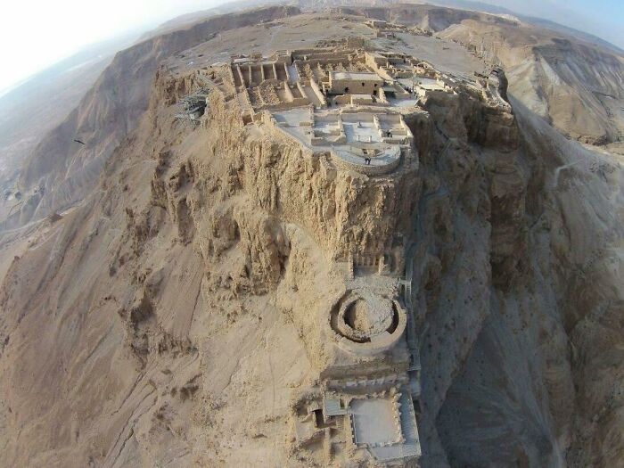30 B.c Roman Fortress Masada (Near The Dead Sea Israel)