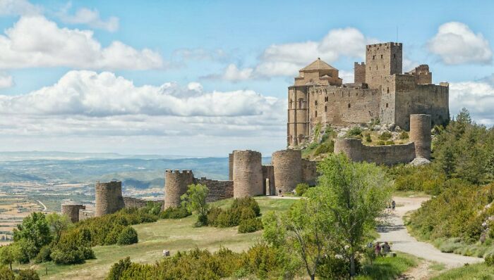 Castillo De Loarre Is One Of Spain's Best Preserved Romanesque Castles. The Castle Appeared In The Epic Movie "Kingdom Of Heaven"