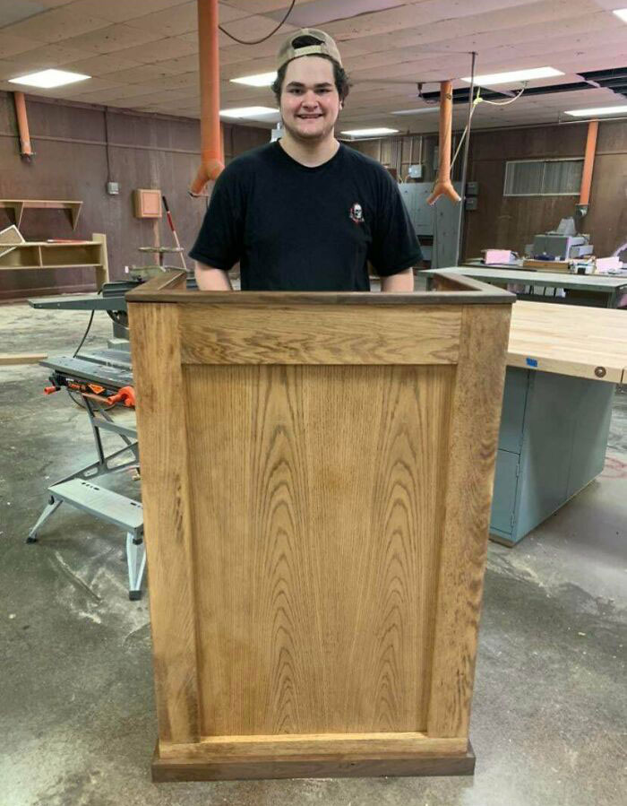 I Got First Place In A High School Woodworking Competition
