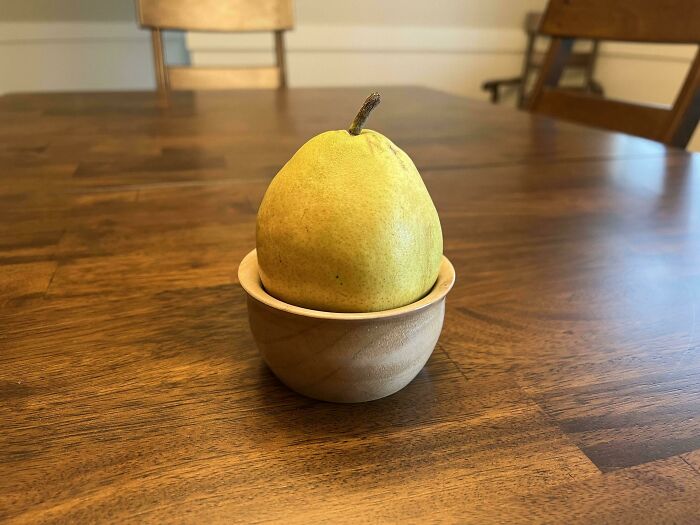 Mi mujer me pidió que le hiciera un frutero. Creo que me he superado a mí mismo