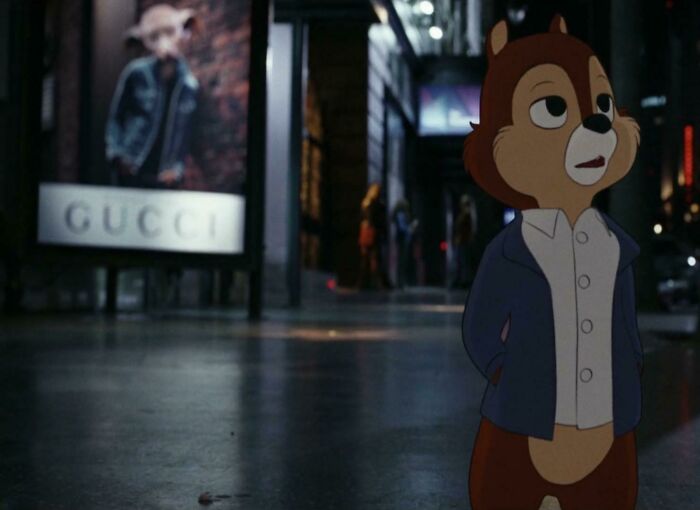 In Chip 'N Dale: Rescue Rangers (2022) You Can See That Dobby The House Elf Became A Model For Gucci After The Harry Potter Series Wrapped