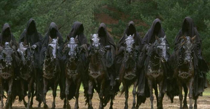 The Horses Of The Nazgul In Lord Of The Rings (2001) Have The Eye Of Sauron On Their Chest Riding Gear
