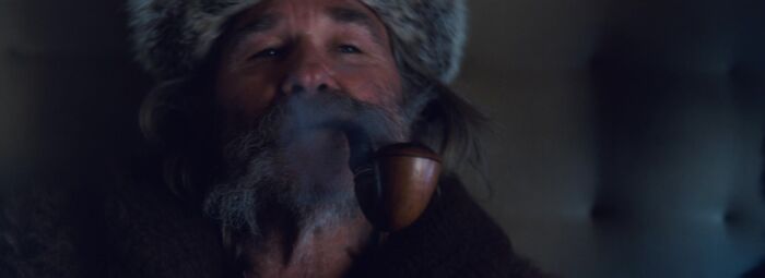 In The Hateful Eight (2015), The Pipe That John Ruth Smokes Actually Belongs To Kurt Russell. He Commissioned It From An Italian Company Named "Mastro De Paja". He Has Been Buying Their Pipes For Years