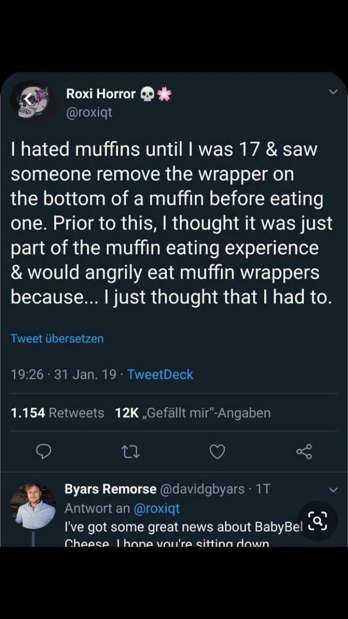 "Part Of The Muffin Eating Experience"