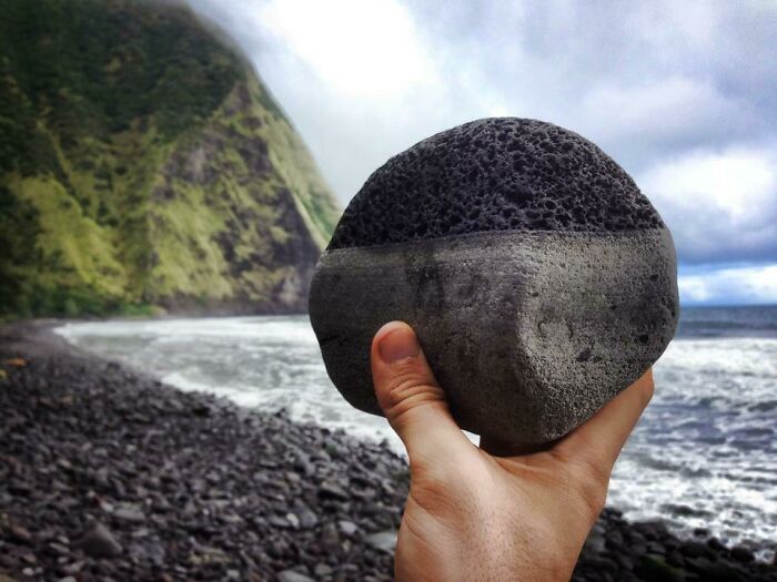 I Found This Partially Weathered Lava Rock On The Beach