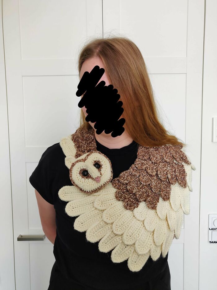 Barn Owl Shawl, I'm So Proud Of This One