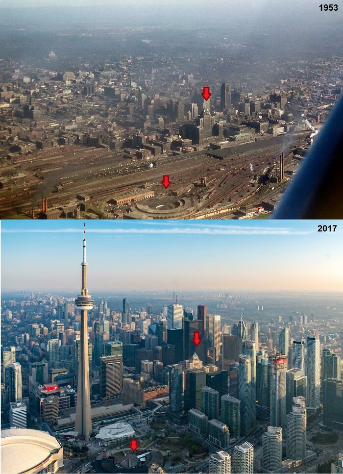 Downtown Toronto (1953 vs. 2017)