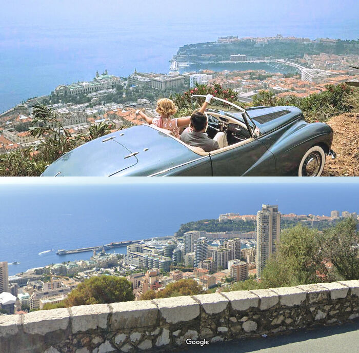 Monaco In To Catch A Thief In 1955 And In 2021
