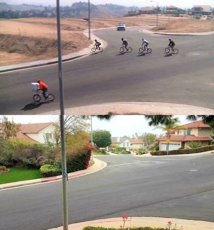 Intersection Of Beaufait And Darby Avenues, Porter Ranch, San Fernando Valley, Los Angeles - From A Scene In “E.t.” In 1982 And In 2022