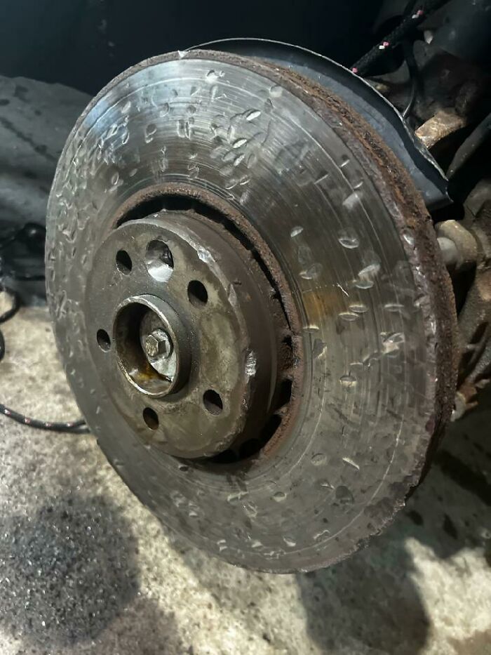 So My Buddy Sends Me This Saying He Had Trouble Doing His Brakes