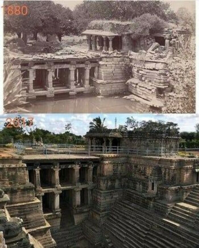 Manikesvara Temple, Lakkundi, India (1880 And 2017)