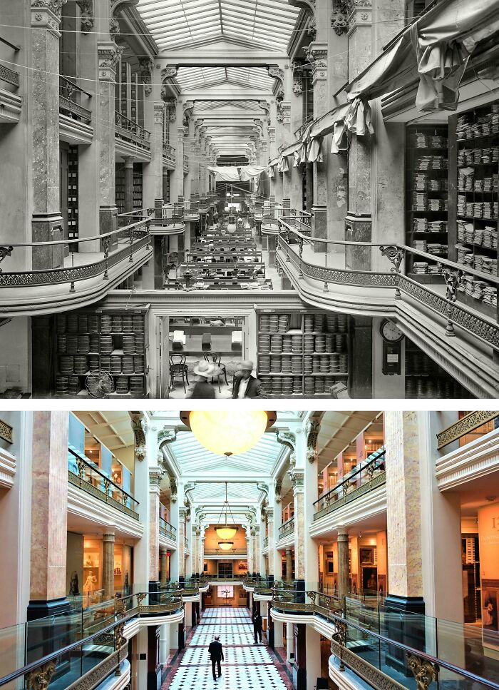 U.S. Patent Office In 1924 vs. 2018 (Now The The National Portrait Gallery And American Art Museum)
