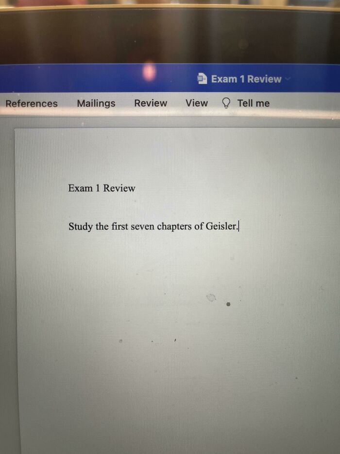 This "Study Guide" That My Grad School Professor Said "We Would Find Helpful"
