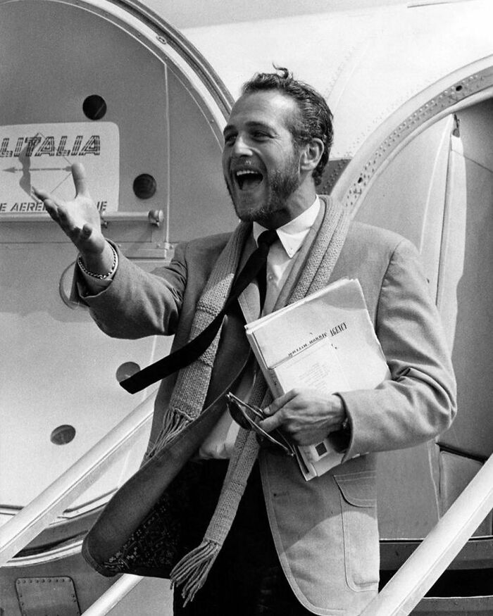 Paul Newman Arriving In Style For The Venice Film Festival, 1963