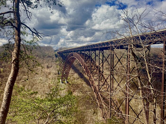 Taken On My iPhone In Very Early Spring, But I Thought It Looked Cool; New River Gorge Bridge