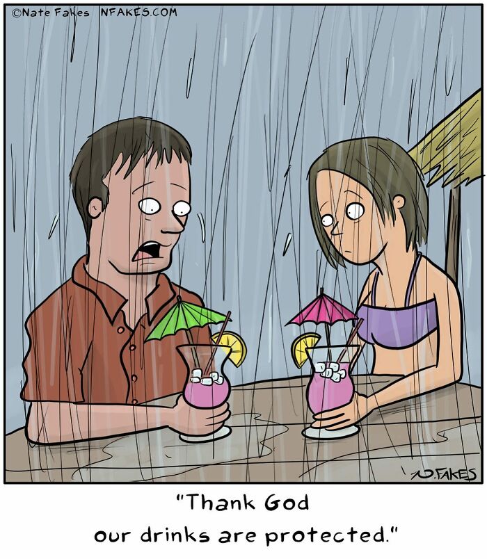 90 New Funny One-Panel Comics By Nate Fakes With A Sudden Twist