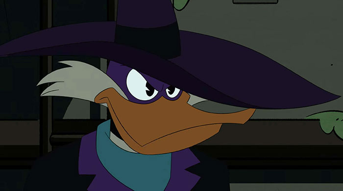 DuckTales character Drake Mallard with a big hat