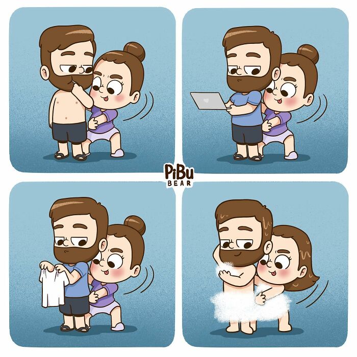Artist Makes Illustrations Of How Life As A Couple Can Be Passionate And Also Very Fun