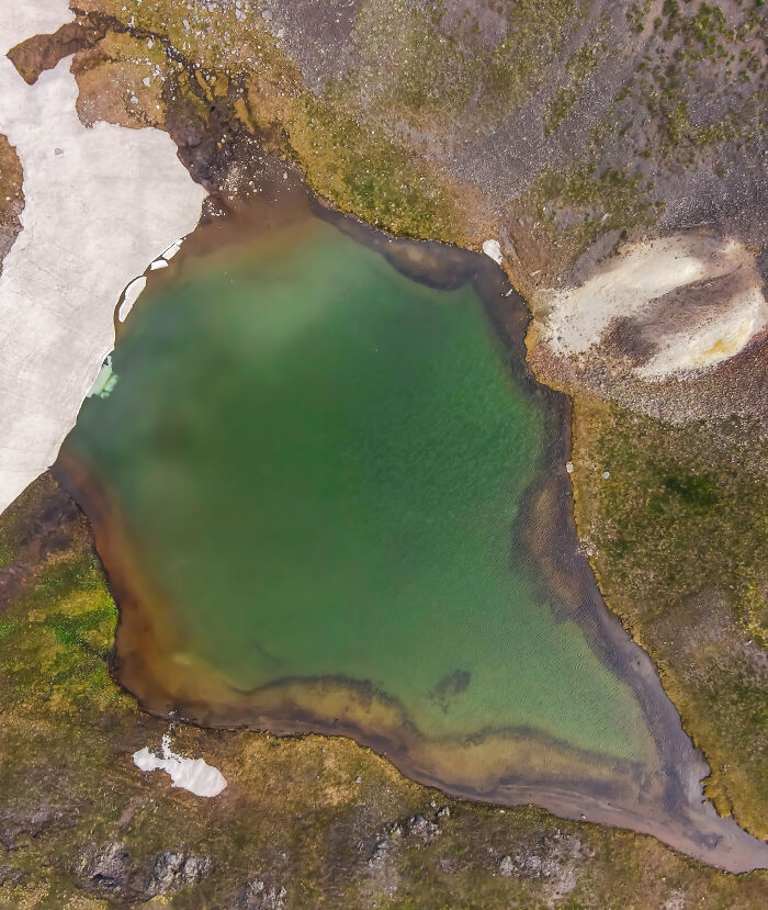 A Small Lake That Sits Around 12,700ft, Created By Snowmelt
