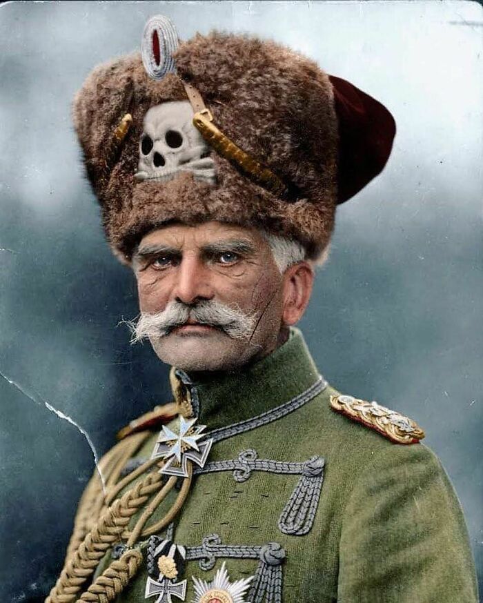 First World War German Field Marshal, August Von Mackensen, Photographed In C. 1915. He Was One Of Germany’s Most Prominent And Competent Military Leaders And Remained A Committed Monarchist Until His Death In November 1945 At The Age Of 95. His Life Spanned The Kingdom Of Prussia, The North German Confederation, The German Empire, The Weimar Republic, The Third Reich, And The Post-War Allied Occupation Of Germany