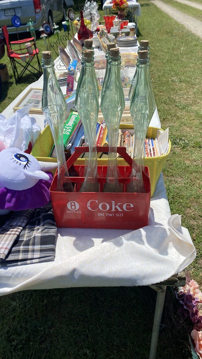 Stretched Coke Cola Glass Bottles. Don’t Have Any Clue What I’ll Do With Them But I Had To Have Them $5