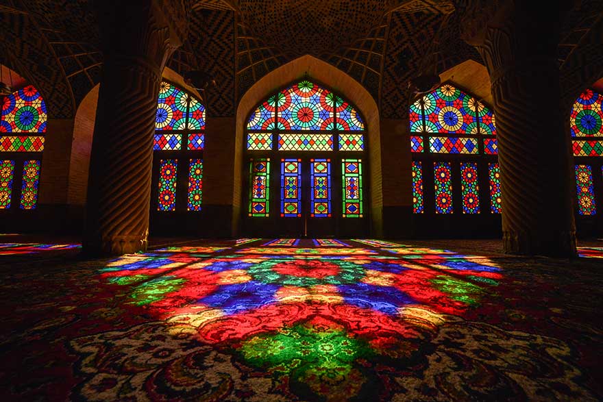 Nasir-Ol-Molk Mosque In Chiraz