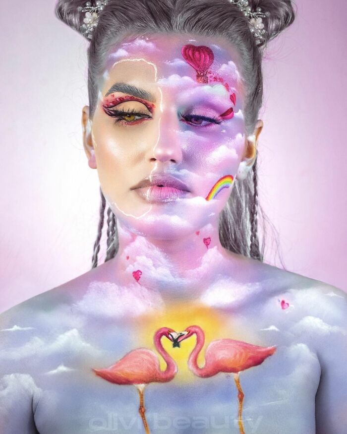 Extraordinary Makeup : A Couple Impressed Everyone With Their Great Artistic Skills ( 20 Pics )