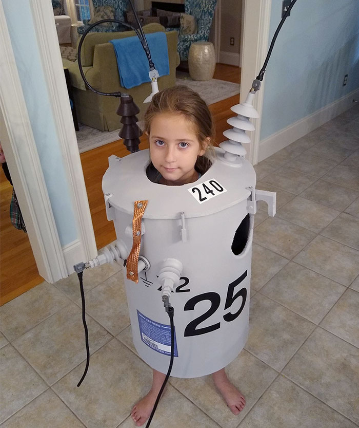 My Daughter When She Said She Wanted To Be A Transformer For Halloween