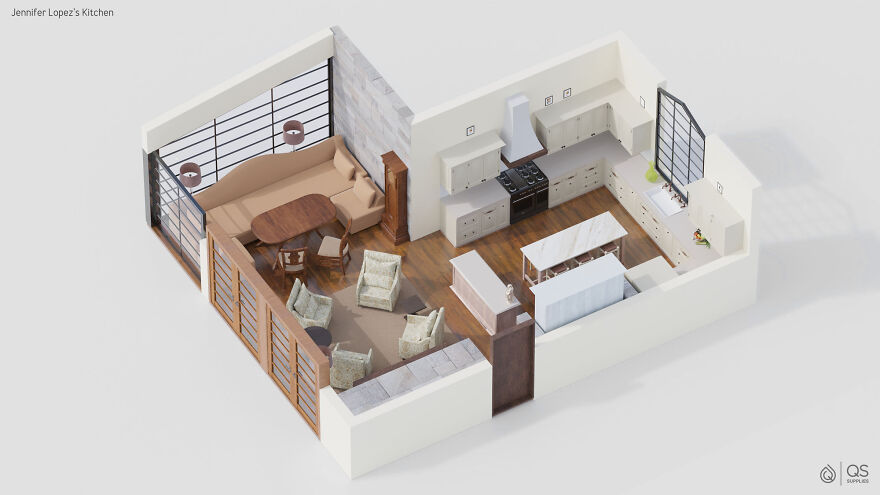 Designers Recreated Actual Kitchens Of These 7 Celebrities Designers Recreated Actual Kitchens Of These 7 Celebrities