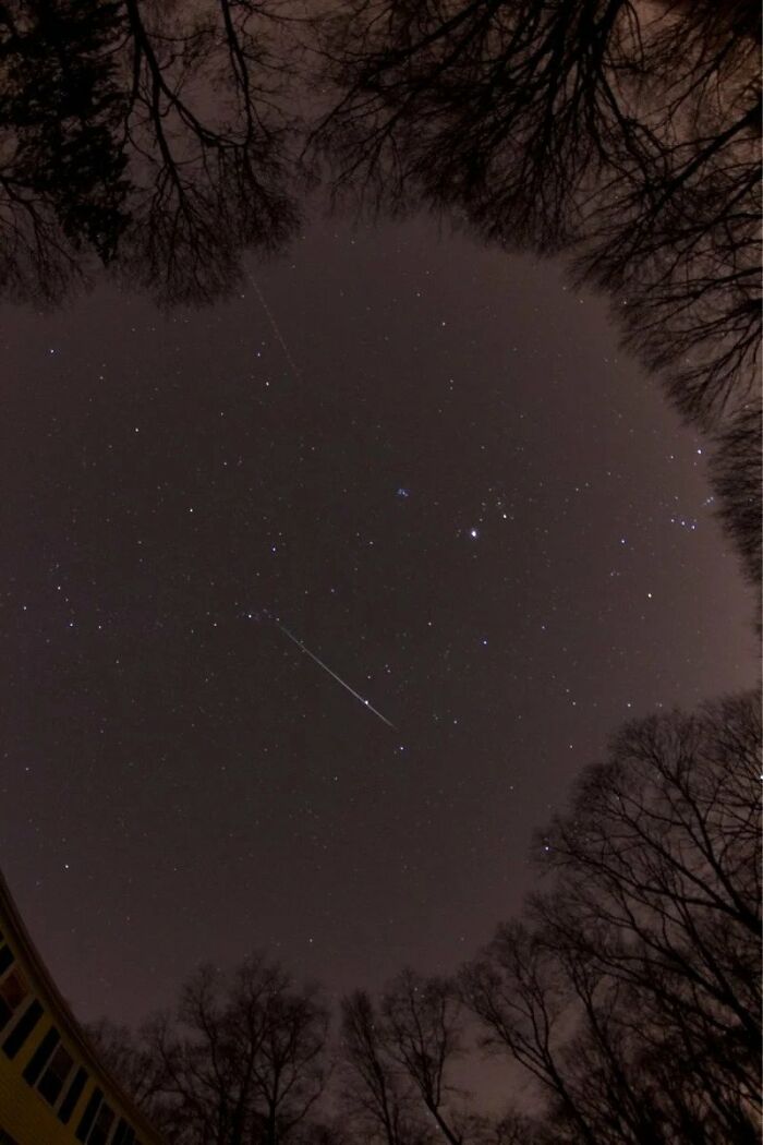 A Photo I Took During The Meteor Shower. It Took A While But I Finally Caught One!