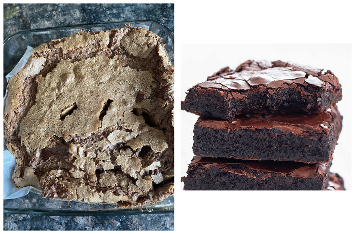 I Tried Making Brownies. What I Made, What I Was Supposed To Make. What Did I Do Wrong? 😂