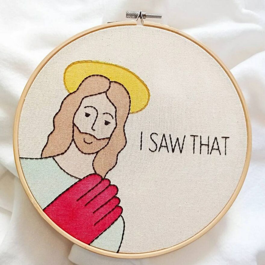 I Gave This Embroidery As A Gift To My Religious Grandma And She Loved It!