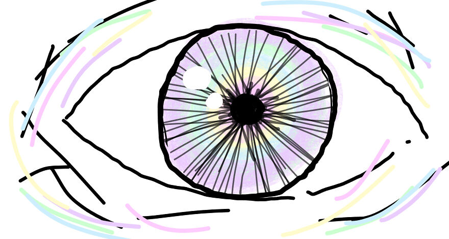 Pastel Rainbow Eye