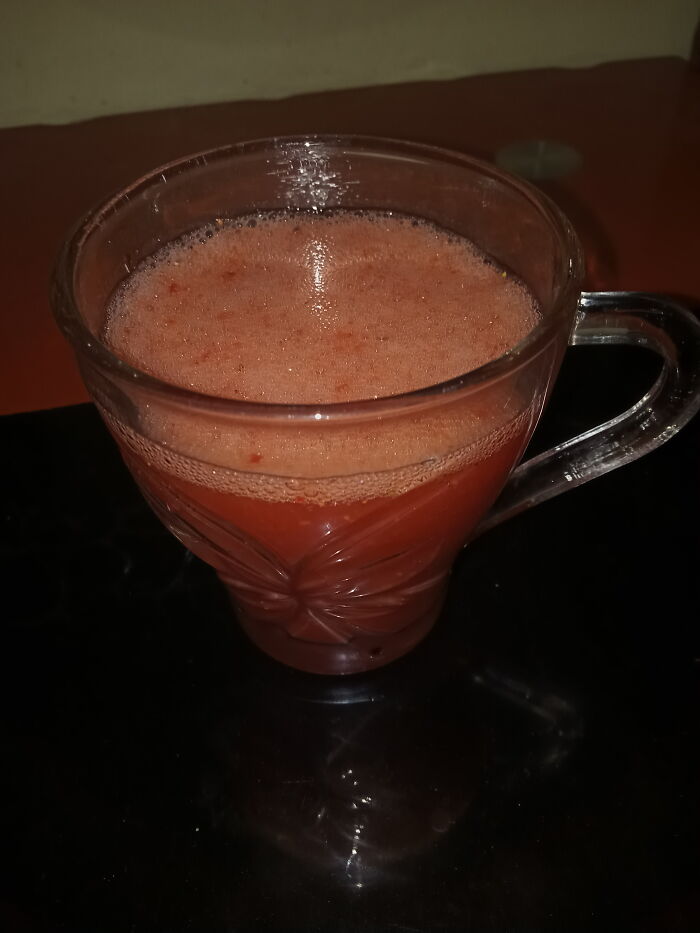 I Buy Fresh Strawberries To Make A Homemade Strawberry Juice, Egypt
