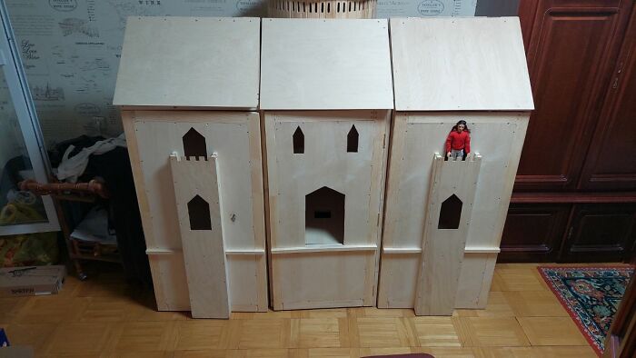 Dollhouse. My Friend's Dad Made It For Me As Bithday Present. I Will Do All Miniatures For It By Myself!