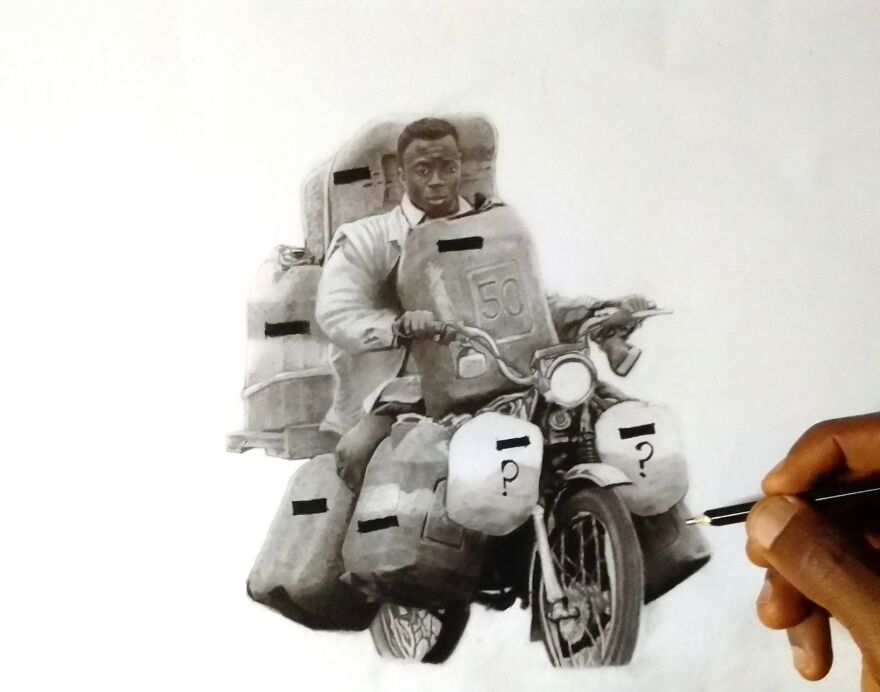 Drawing The Fuel Scarcity Of One Republic In Africa