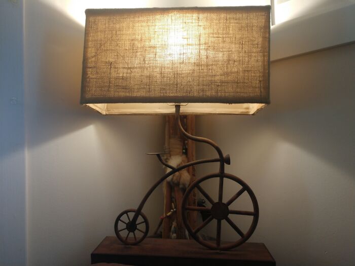 Bike Lamp Found At Goodwill. I Originally Bought It For My Brother But Decided That I Needed It For Myself.