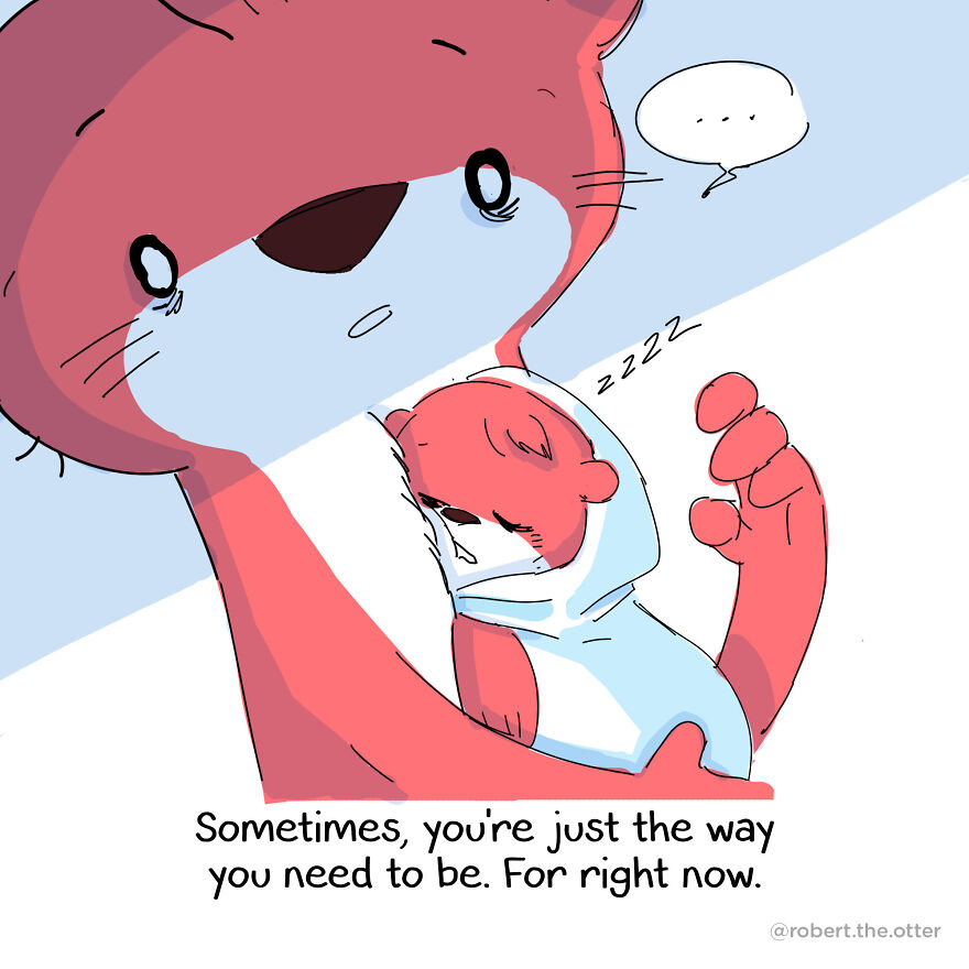 Man-Up: My Wholesome Comic About An Otter Who Overcame Societal Expectations And Learned To Love Himself For Who He Is
